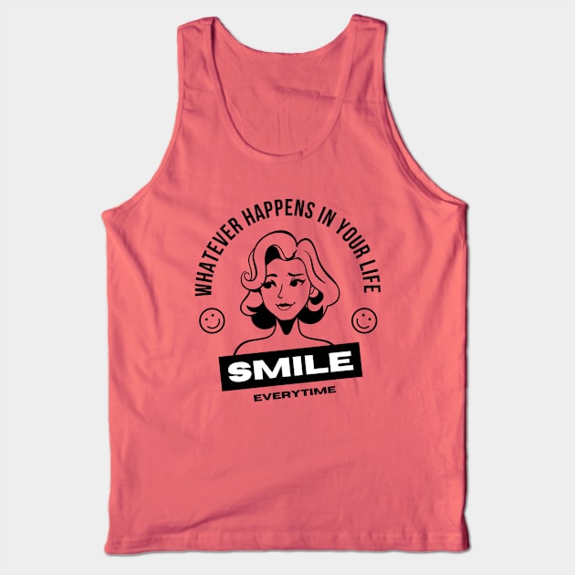 Smile Tank Top by Teeium